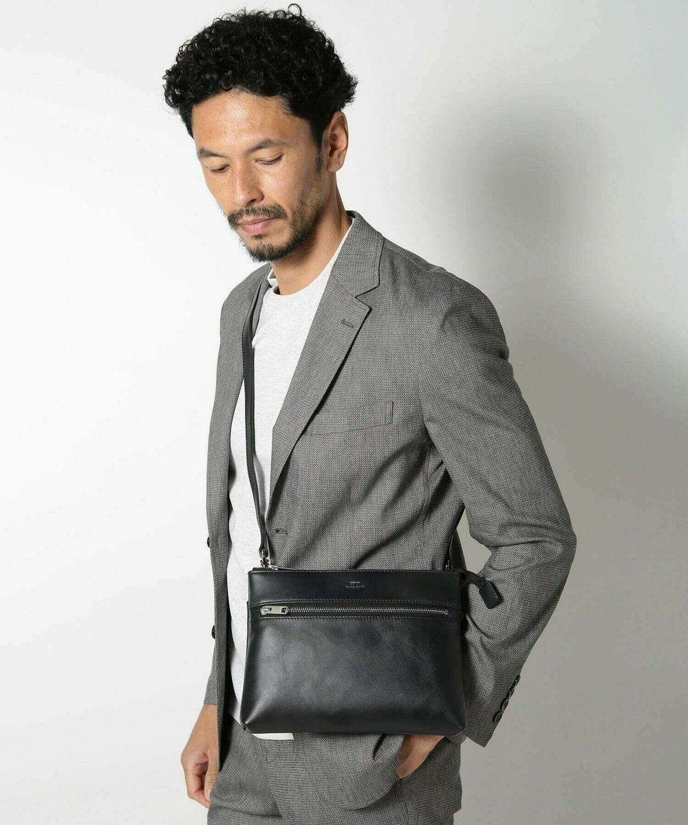 MEN'S BIGI 【SEEKER/シーカー】別注2wayクラッチ&ショルダーバッグ ブラック