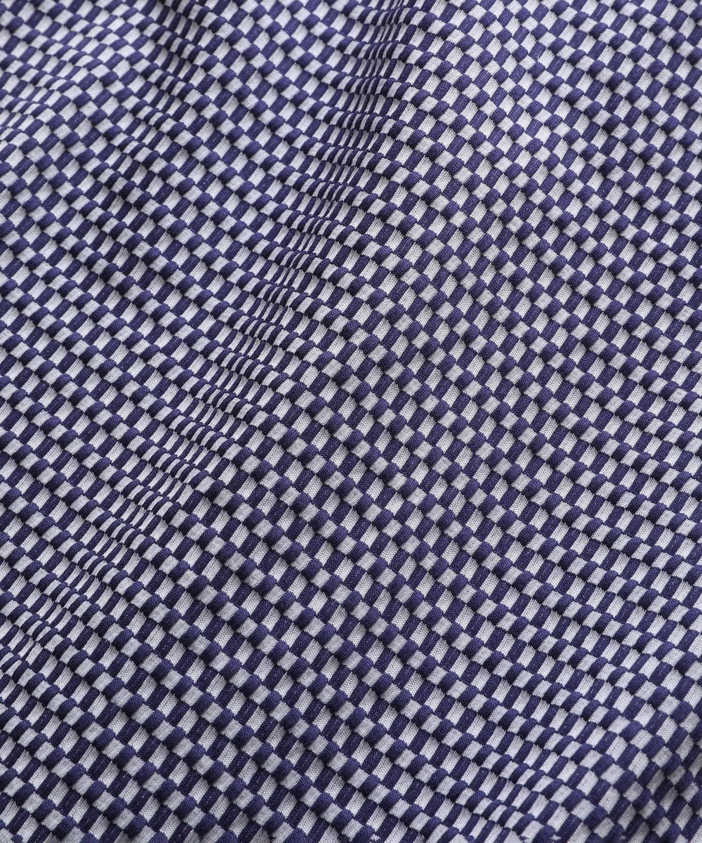 MEN'S BIGI 【ACTIVE TAILOR】COOL MAXサッカー織りワンピースカラーポロシャツ ブルー