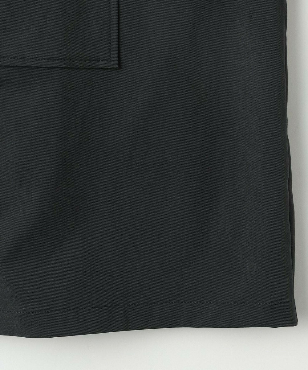 feerique Lサイズ（大きいサイズ） 【大きいサイズ】feerique ポリエステルツイルワイドクロップドジャケット［セットアップ可能］ チャコールグレー