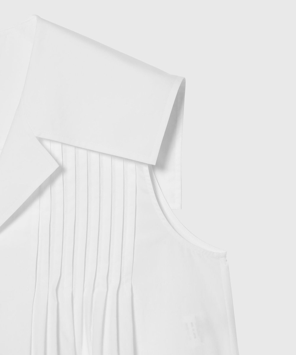 DÉPAREILLÉ 	TYPEWRITER SLEEVELESS BLOUSE / タイプライタースリーブレスブラウス オフホワイト