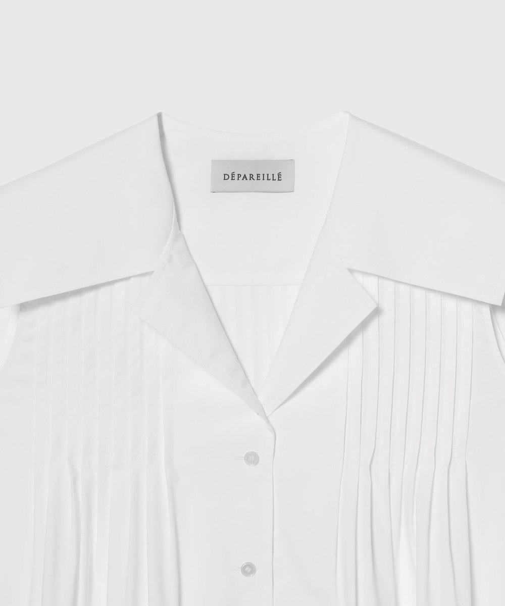 DÉPAREILLÉ 	TYPEWRITER SLEEVELESS BLOUSE / タイプライタースリーブレスブラウス オフホワイト