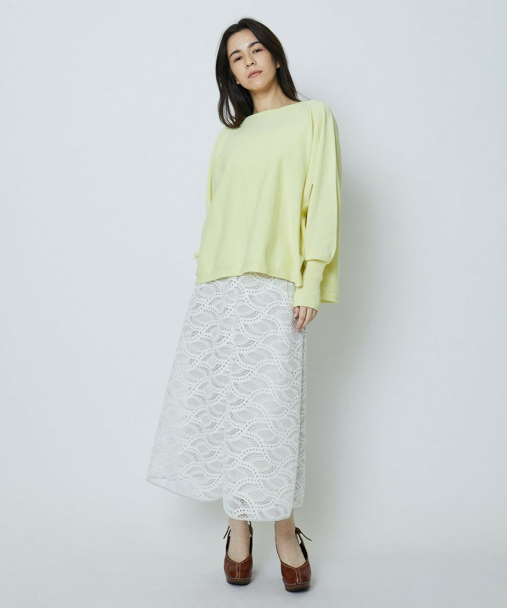 MOGA COTTON FITニット イエロー