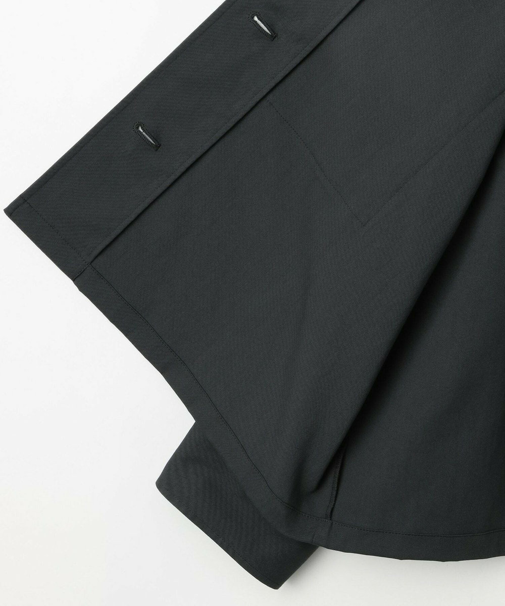 feerique Lサイズ（大きいサイズ） 【大きいサイズ】feerique ポリエステルツイルワイドクロップドジャケット［セットアップ可能］ チャコールグレー