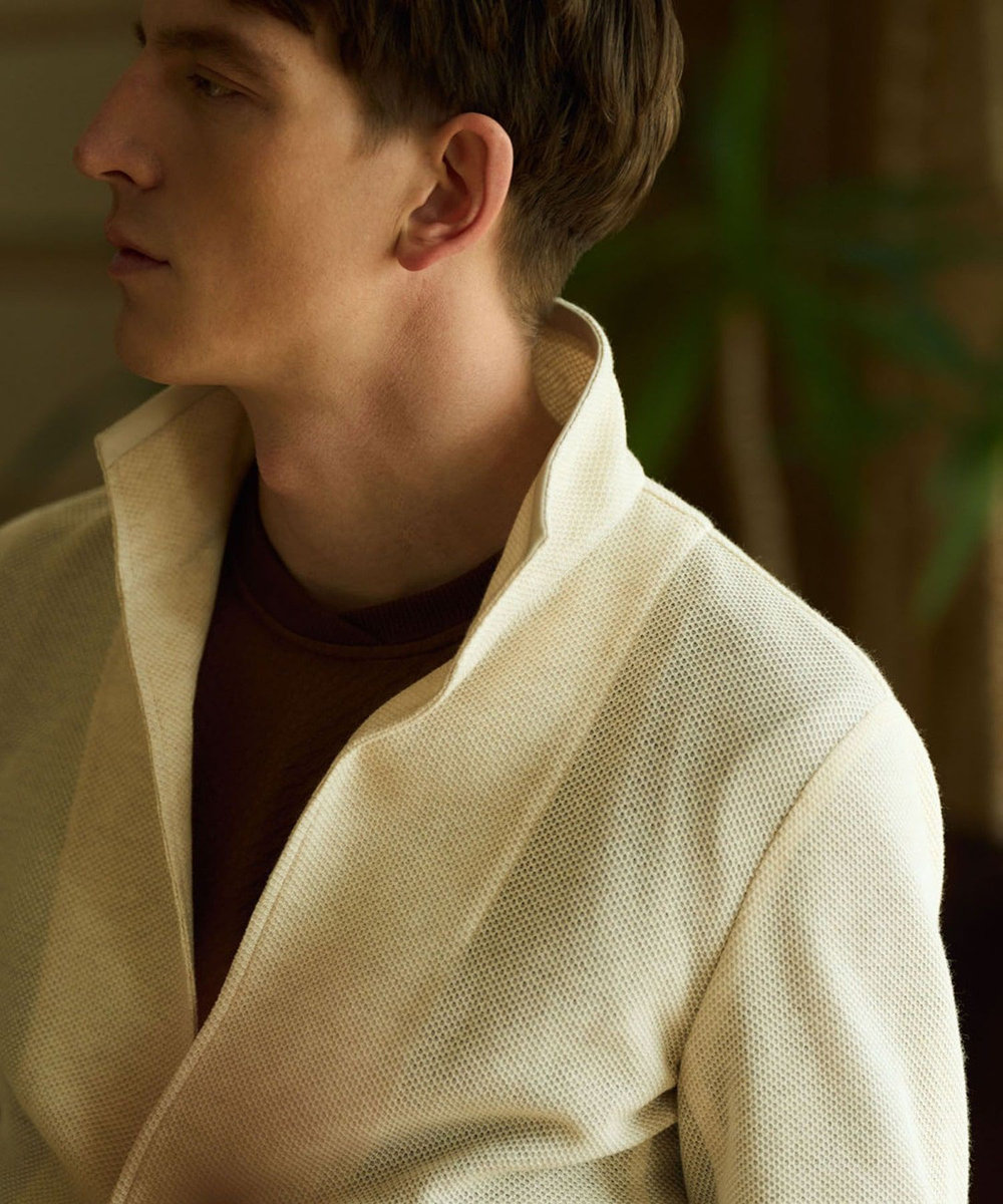 MEN'S BIGI ハニカムメッシュカットジャケット ベージュ系その他