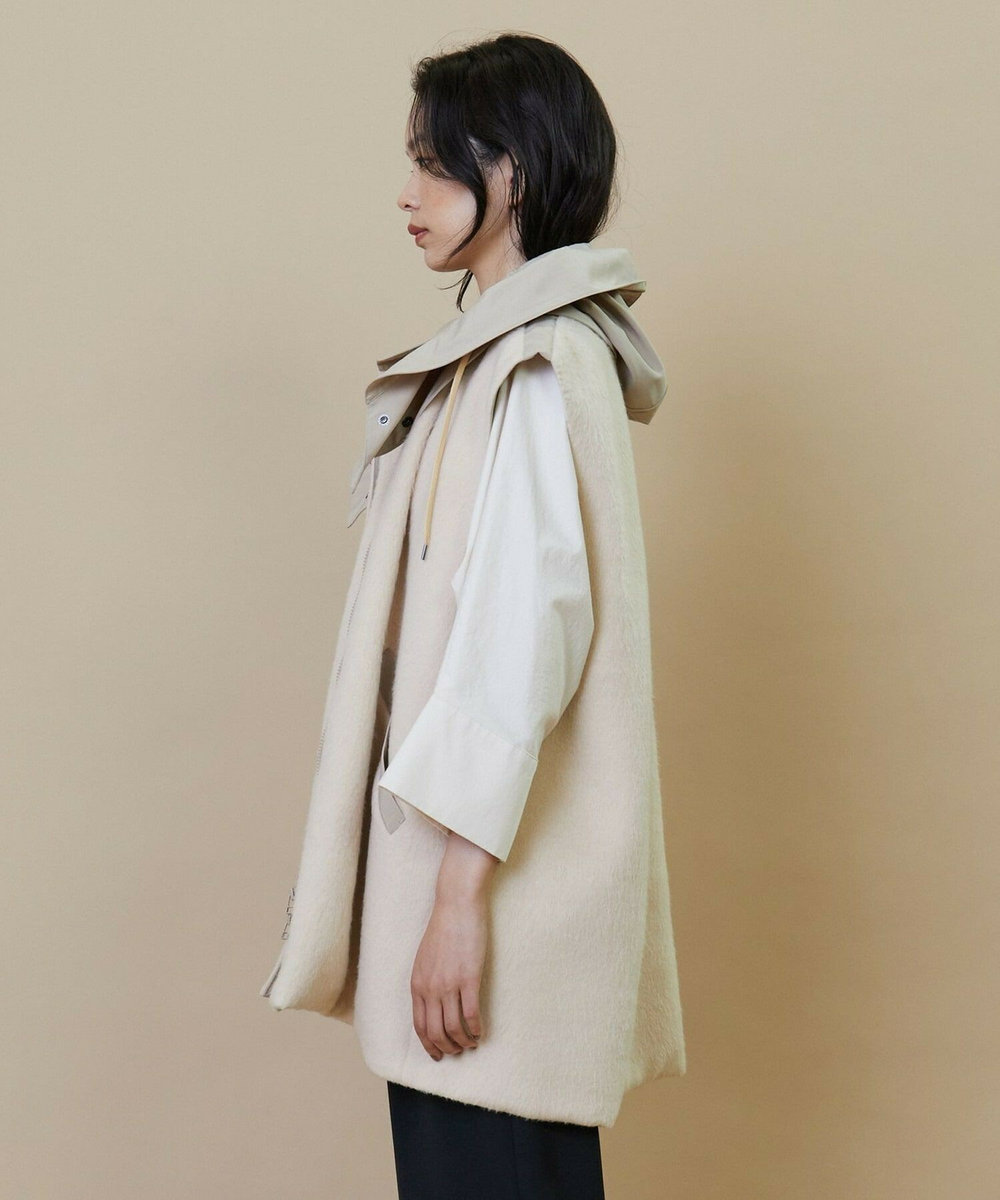 L'EQUIPE シャギージャージベスト ベージュ