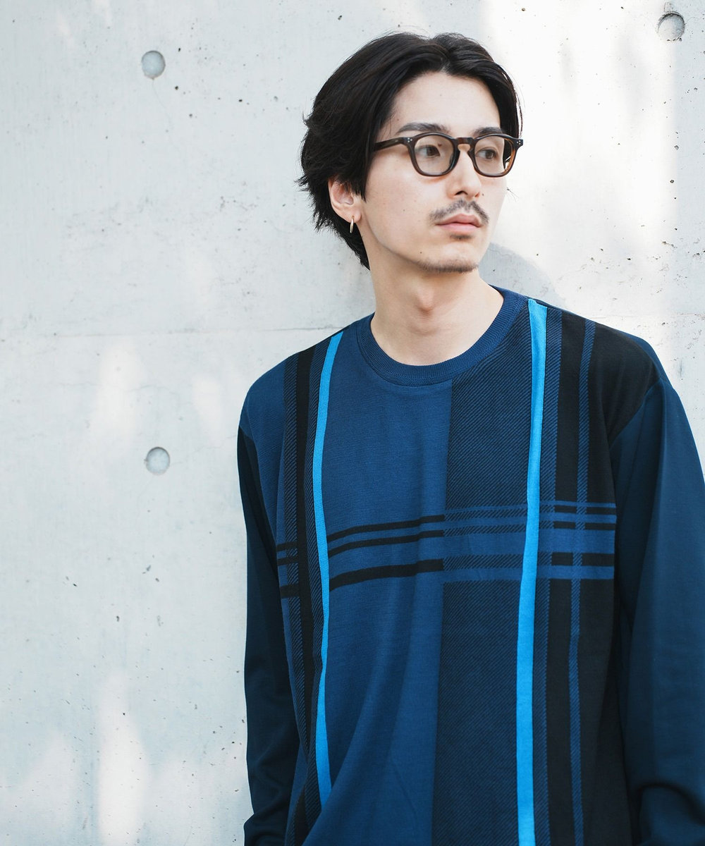 UNION STATION ＊WEB限定 ドッキング キリカエ オーバーロンT ネイビー