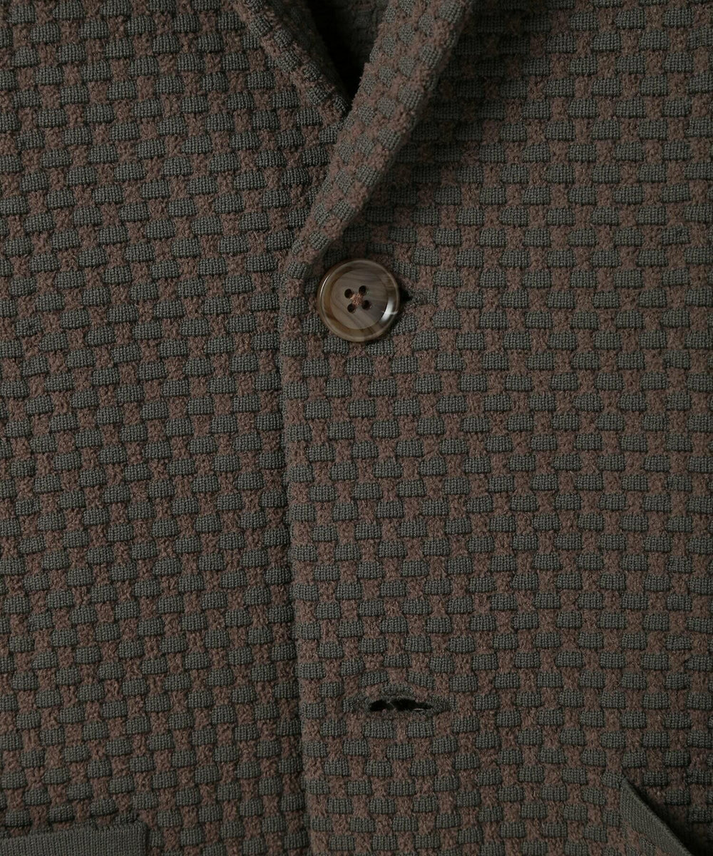 MEN'S BIGI 【ACTIVE TAILOR】モール混ニットジャケット カーキ