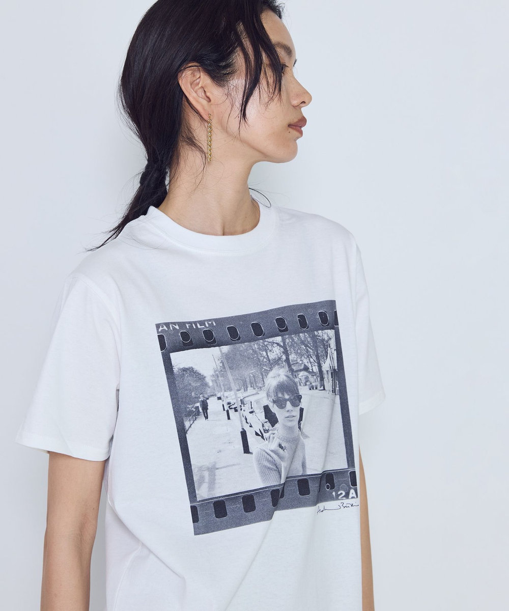 1er Arrondissement ＜COUTURE D'ADAM（クチュール ド アダム）＞“Jane Shades W Frame"T-シャツ ホワイト