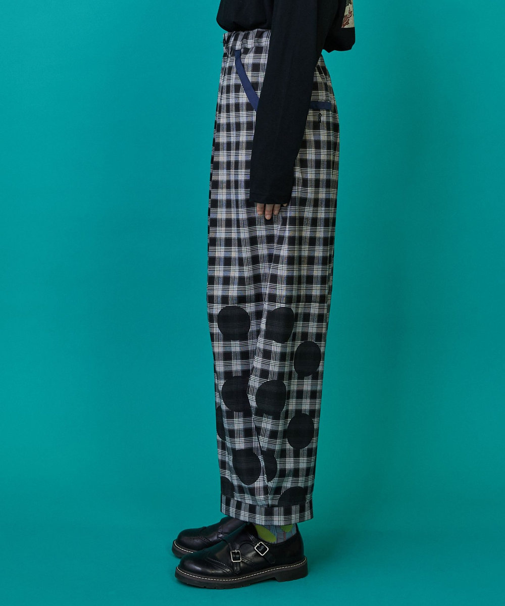 FRAPBOIS チェックオンドット パンツ ブラック系その他
