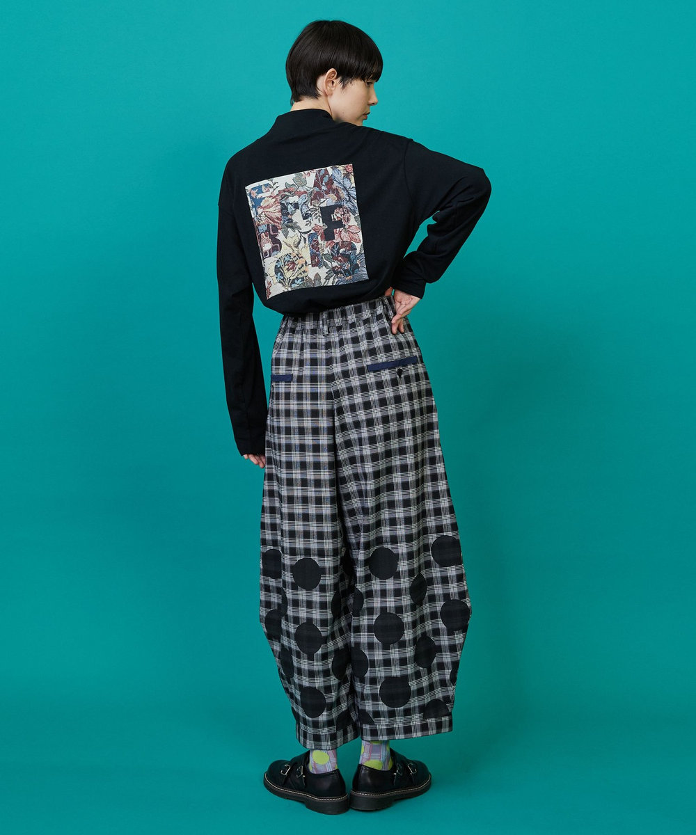 FRAPBOIS チェックオンドット パンツ ブラック系その他