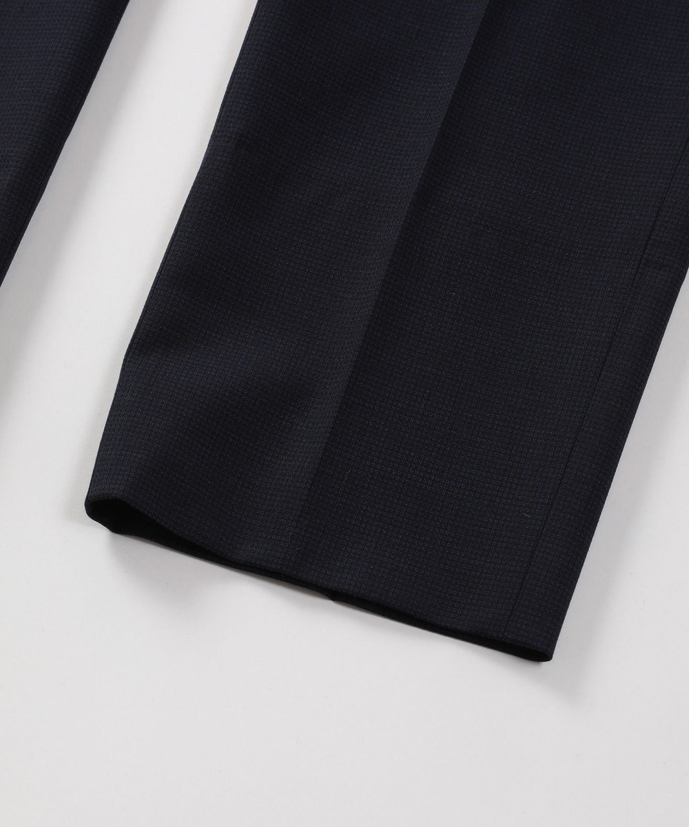 MEN'S BIGI ドビー柄スリムフィットスーツセットアップ ネイビー