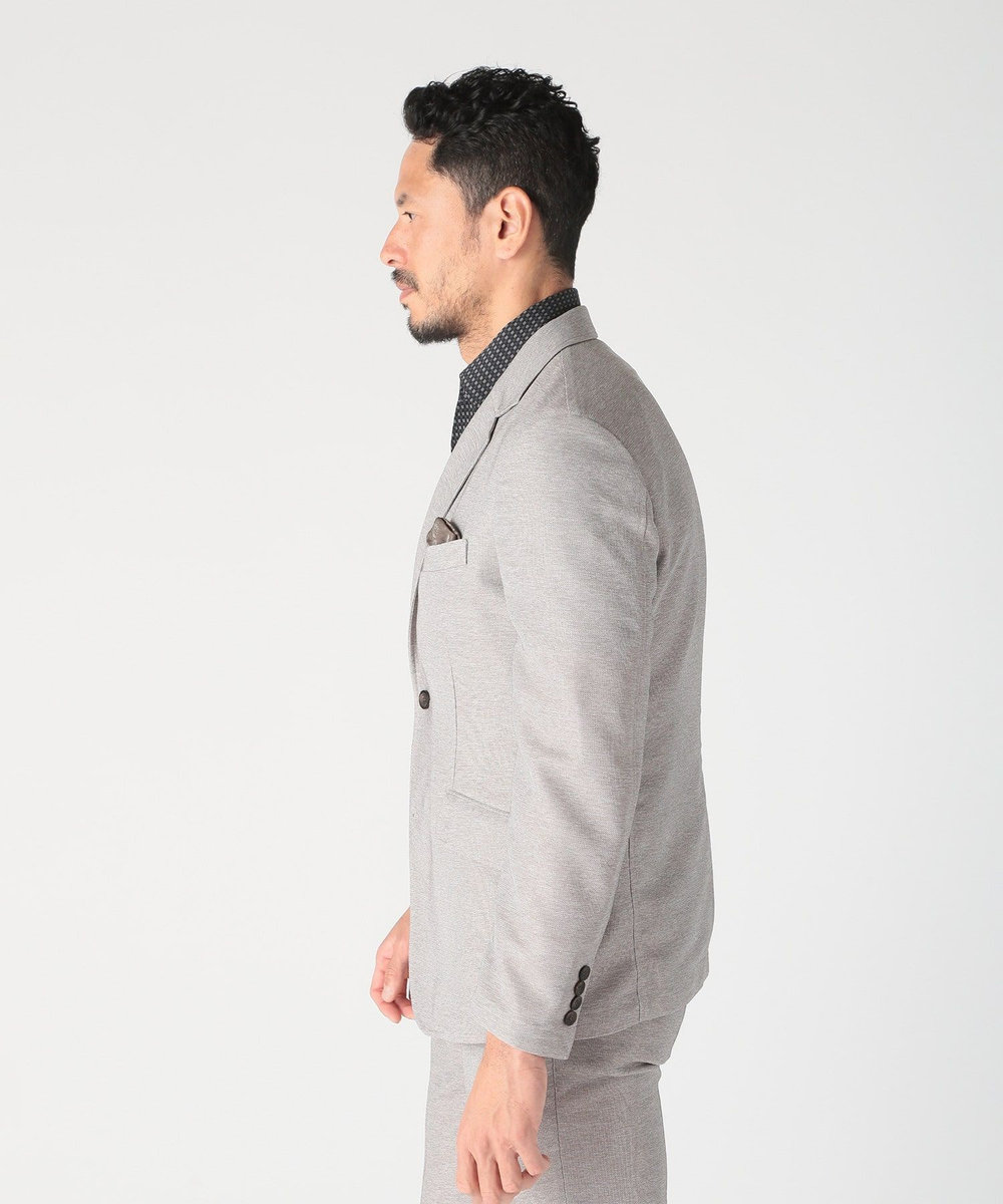 MEN'S BIGI 【ACTIVE TAILOR/アクティブテイラー】カラミメッシュストレッチジャケット ベージュ