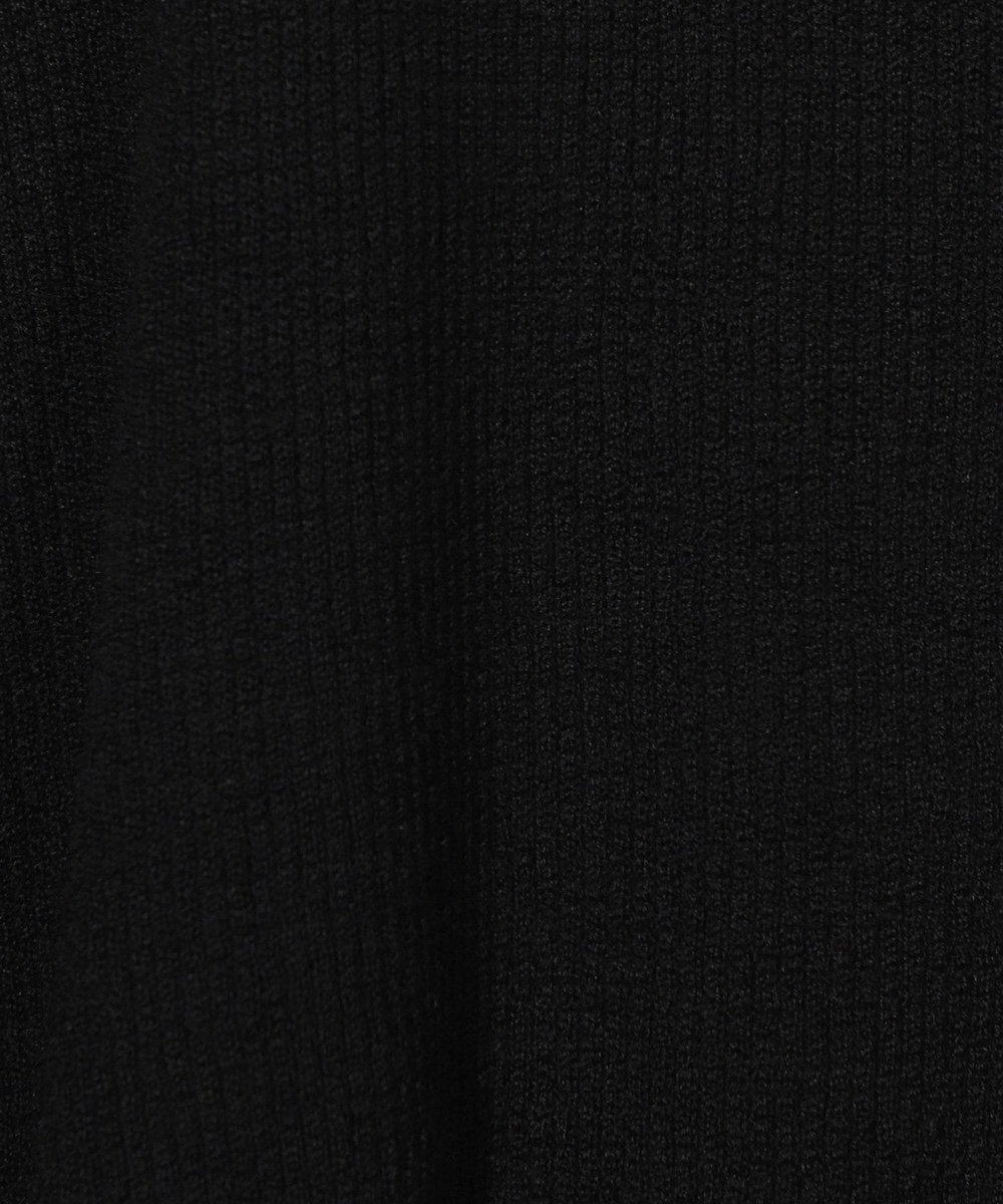 MEN'S BIGI メリノウール ワッフル編みニット ブラック