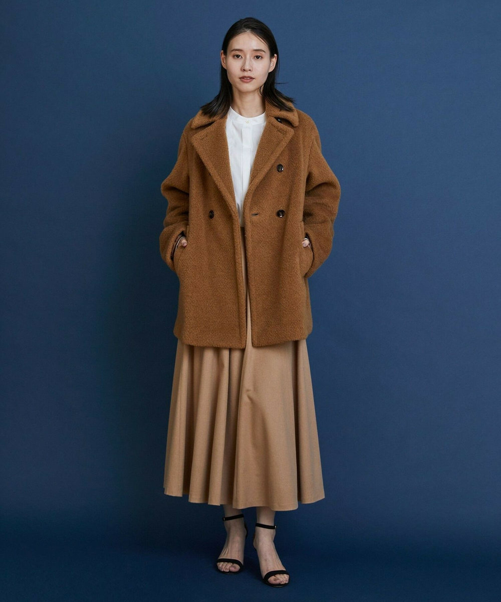 L'EQUIPE COUTURIER Super170'sウール＆カシミヤコート キャメル