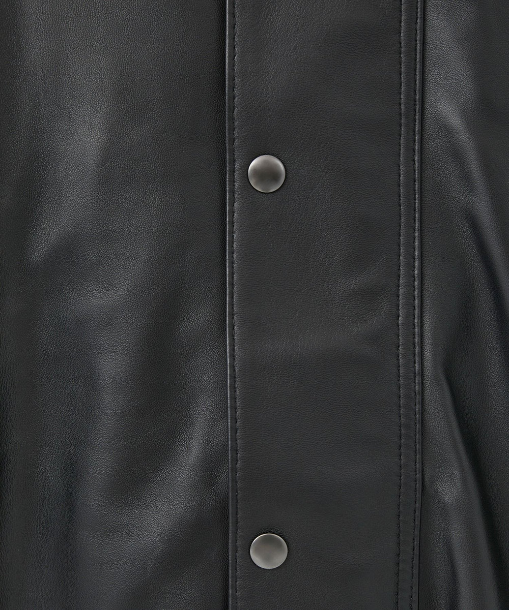 MEN'S BIGI シープレザーブルゾン ブラック