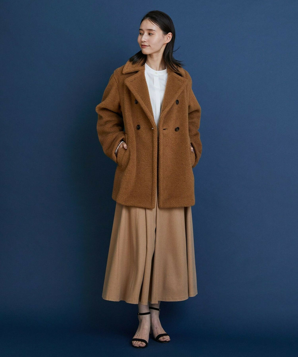 L'EQUIPE COUTURIER Super170'sウール＆カシミヤコート キャメル
