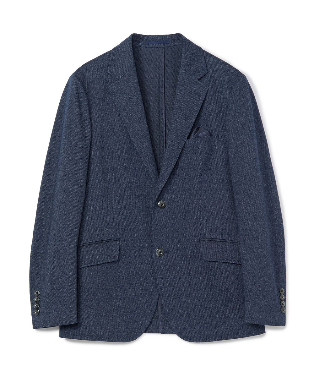 MEN'S BIGI 【ACTIVE TAILOR/アクティブテイラー】ハイゲージツイル ジャージジャケット＜防シワ性＞＜ストレッチ＞ ネイビー