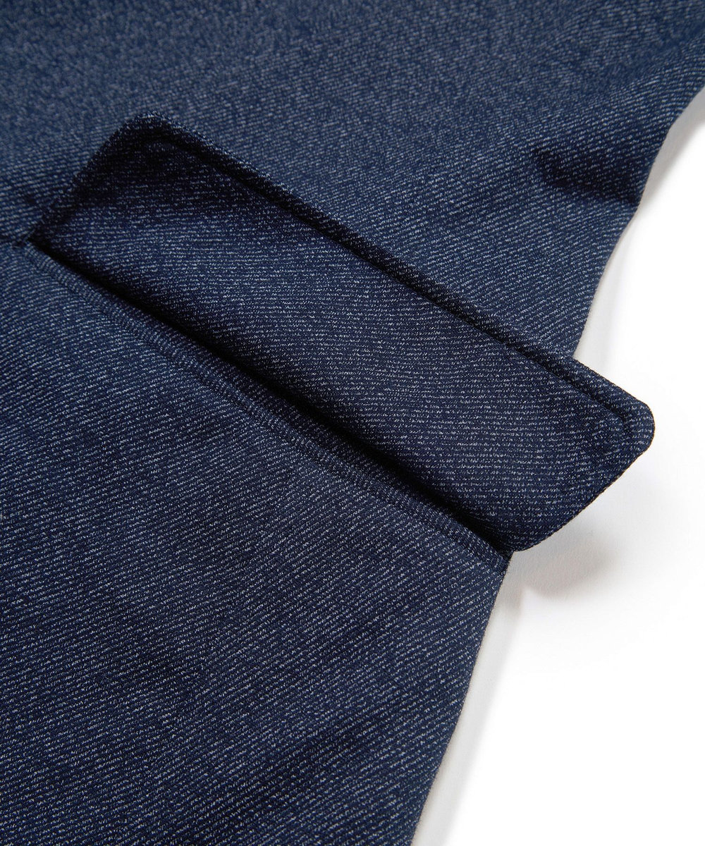 MEN'S BIGI 【ACTIVE TAILOR/アクティブテイラー】ハイゲージツイル ジャージジャケット＜防シワ性＞＜ストレッチ＞ ネイビー