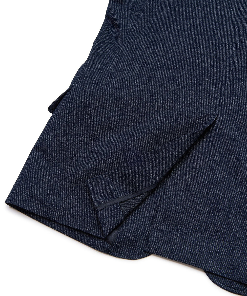 MEN'S BIGI 【ACTIVE TAILOR/アクティブテイラー】ハイゲージツイル ジャージジャケット＜防シワ性＞＜ストレッチ＞ ネイビー