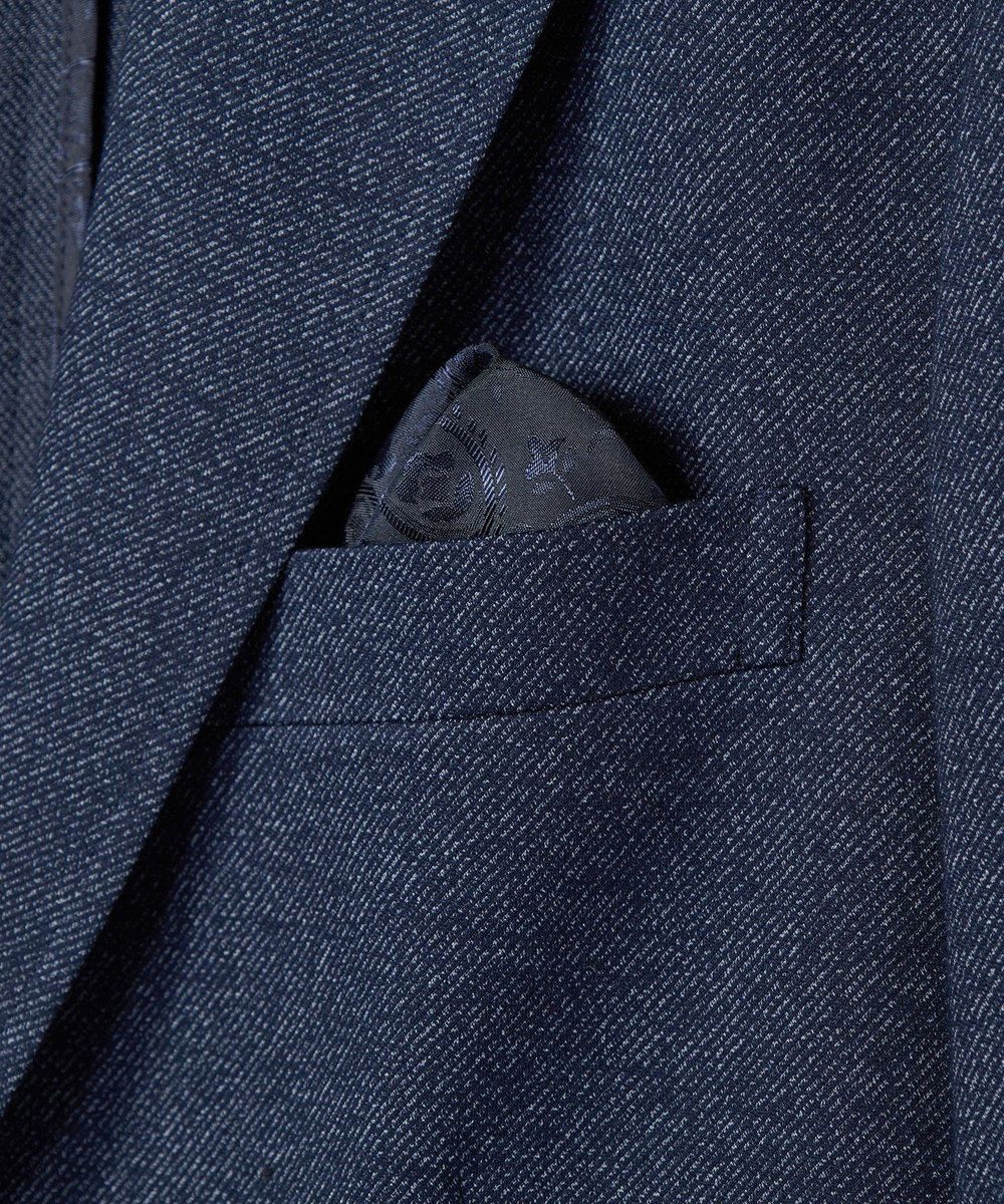 MEN'S BIGI 【ACTIVE TAILOR/アクティブテイラー】ハイゲージツイル ジャージジャケット＜防シワ性＞＜ストレッチ＞ ネイビー