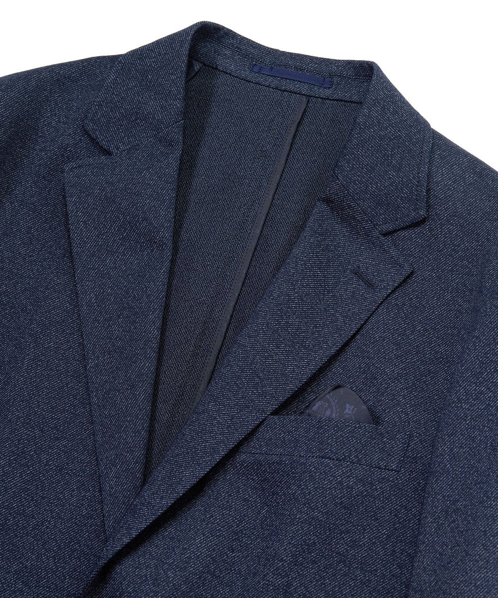 MEN'S BIGI 【ACTIVE TAILOR/アクティブテイラー】ハイゲージツイル ジャージジャケット＜防シワ性＞＜ストレッチ＞ ネイビー