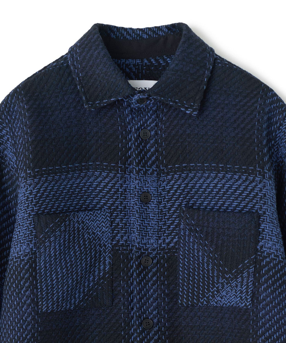 MEN'S BIGI 《別注》WAX LONDON ジャストフィットニットブルゾン グレー系その他