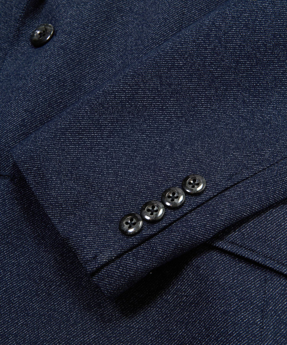 MEN'S BIGI 【ACTIVE TAILOR/アクティブテイラー】ハイゲージツイル ジャージジャケット＜防シワ性＞＜ストレッチ＞ ネイビー