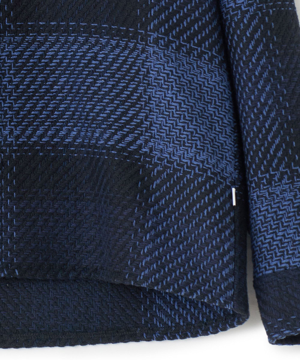 MEN'S BIGI 《別注》WAX LONDON ジャストフィットニットブルゾン グレー系その他