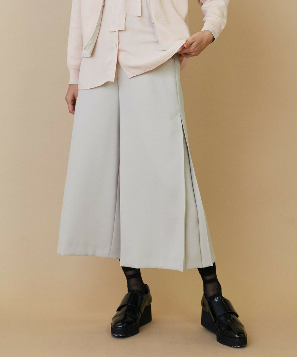 L'EQUIPE ダブルサテンワイドパンツ ベージュ