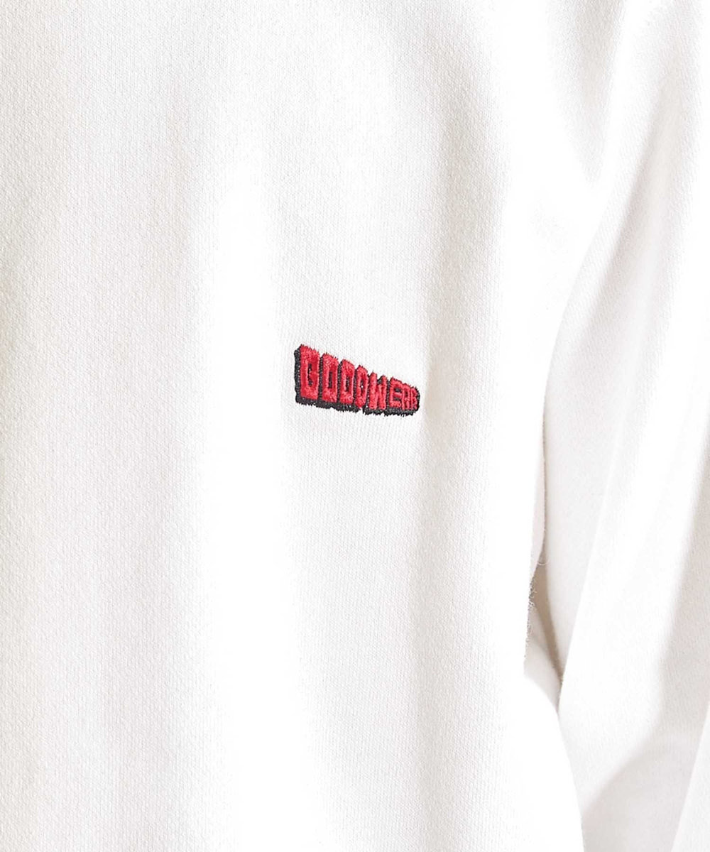 UNION STATION 【Good wear×BARRY McGEE×UNION STATION】ピグメント加工 別注クルーネックスウェット オフホワイト