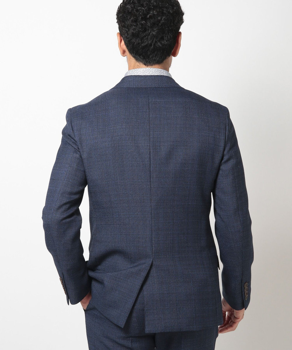 MEN'S BIGI 【ACTIVE TAILOR】ミックスヤーン/ホップサックジャケット＜セットアップ・スリーピース対応＞ ネイビー