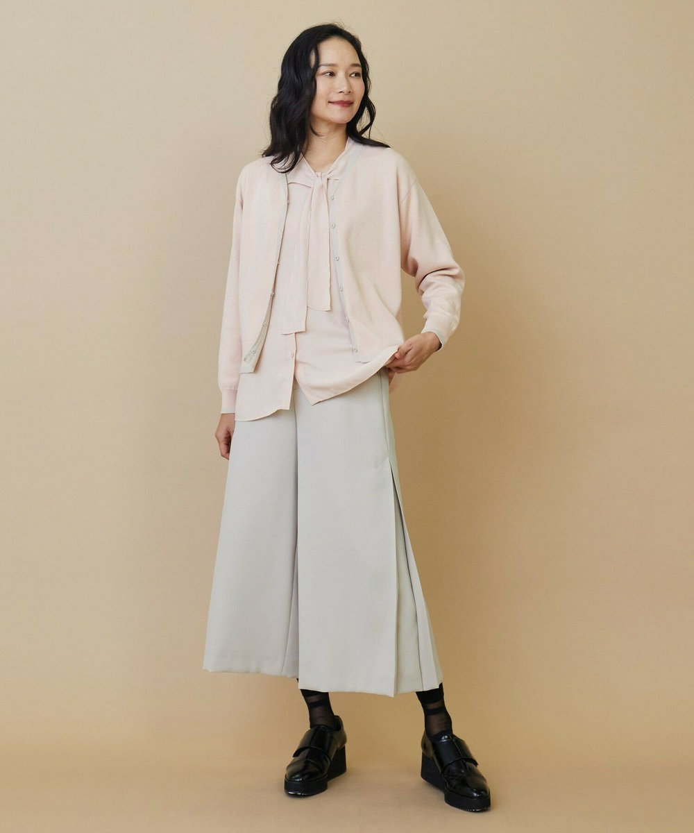 L'EQUIPE ダブルサテンワイドパンツ ベージュ