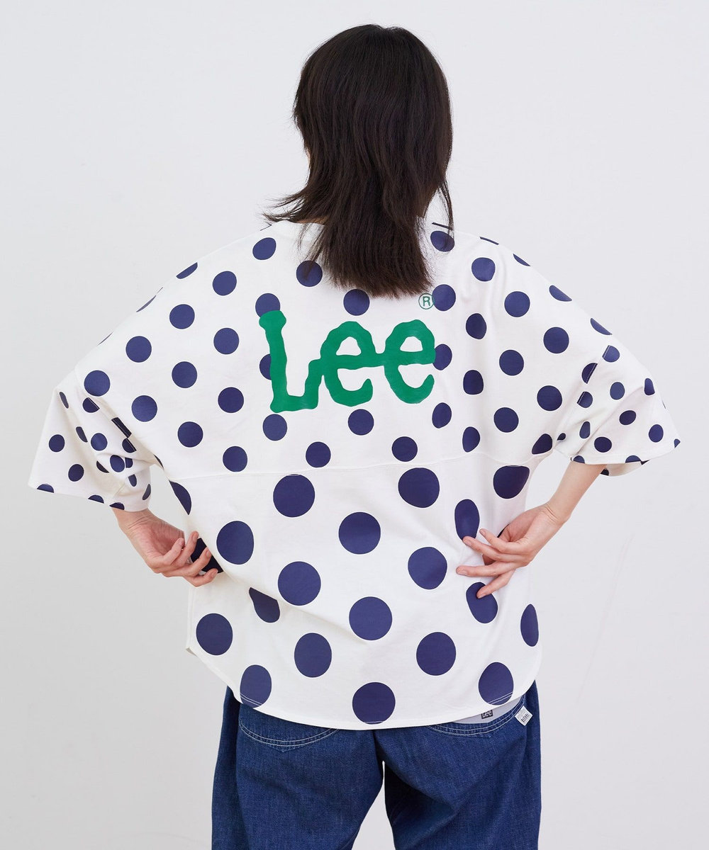 FRAPBOIS Lee×FRAPBOIS ドットTシャツ ホワイト