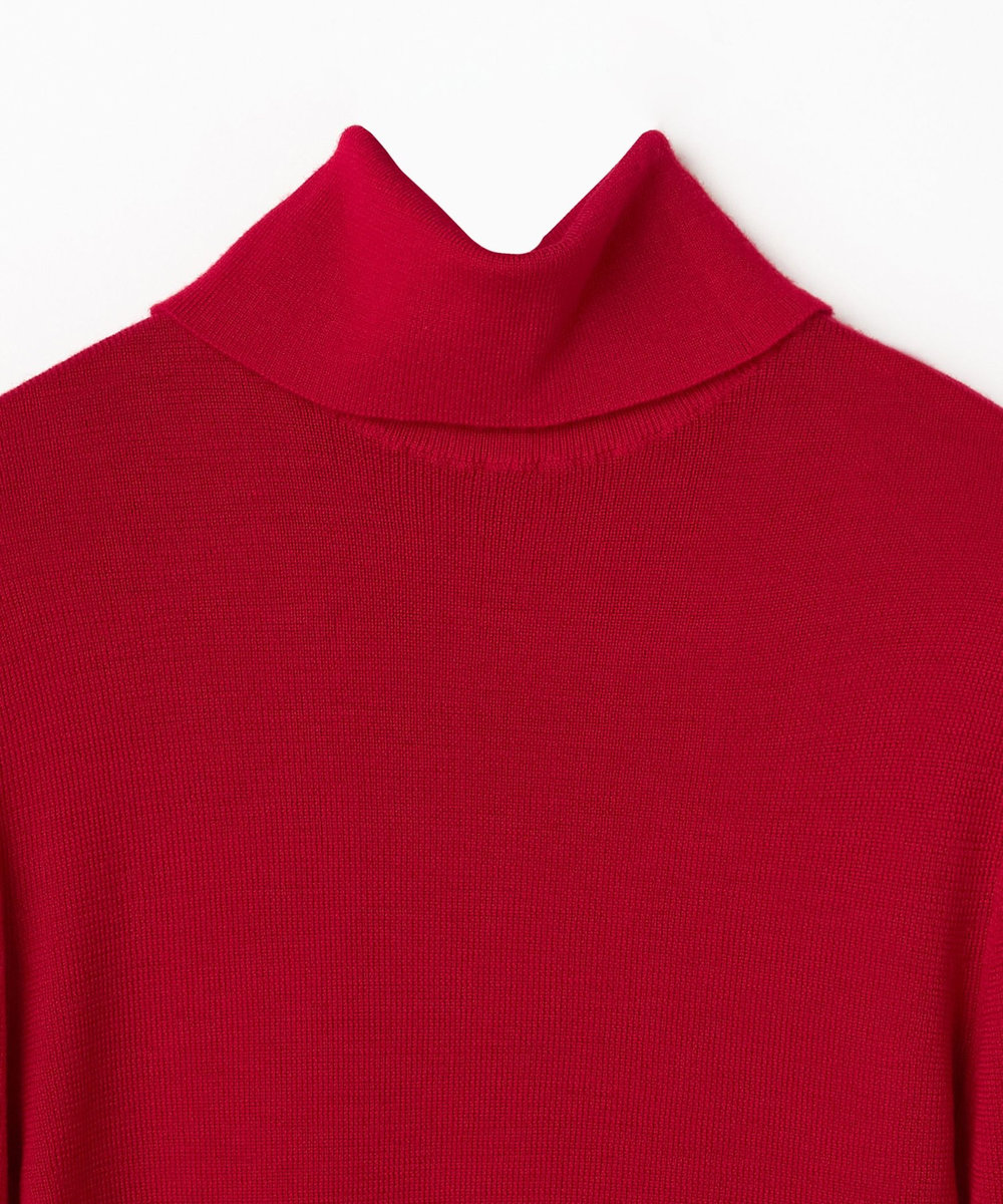 DÉPAREILLÉ HIGH GAUGE TURTLE NECK KNIT / ハイゲージタートルネックニット レッド