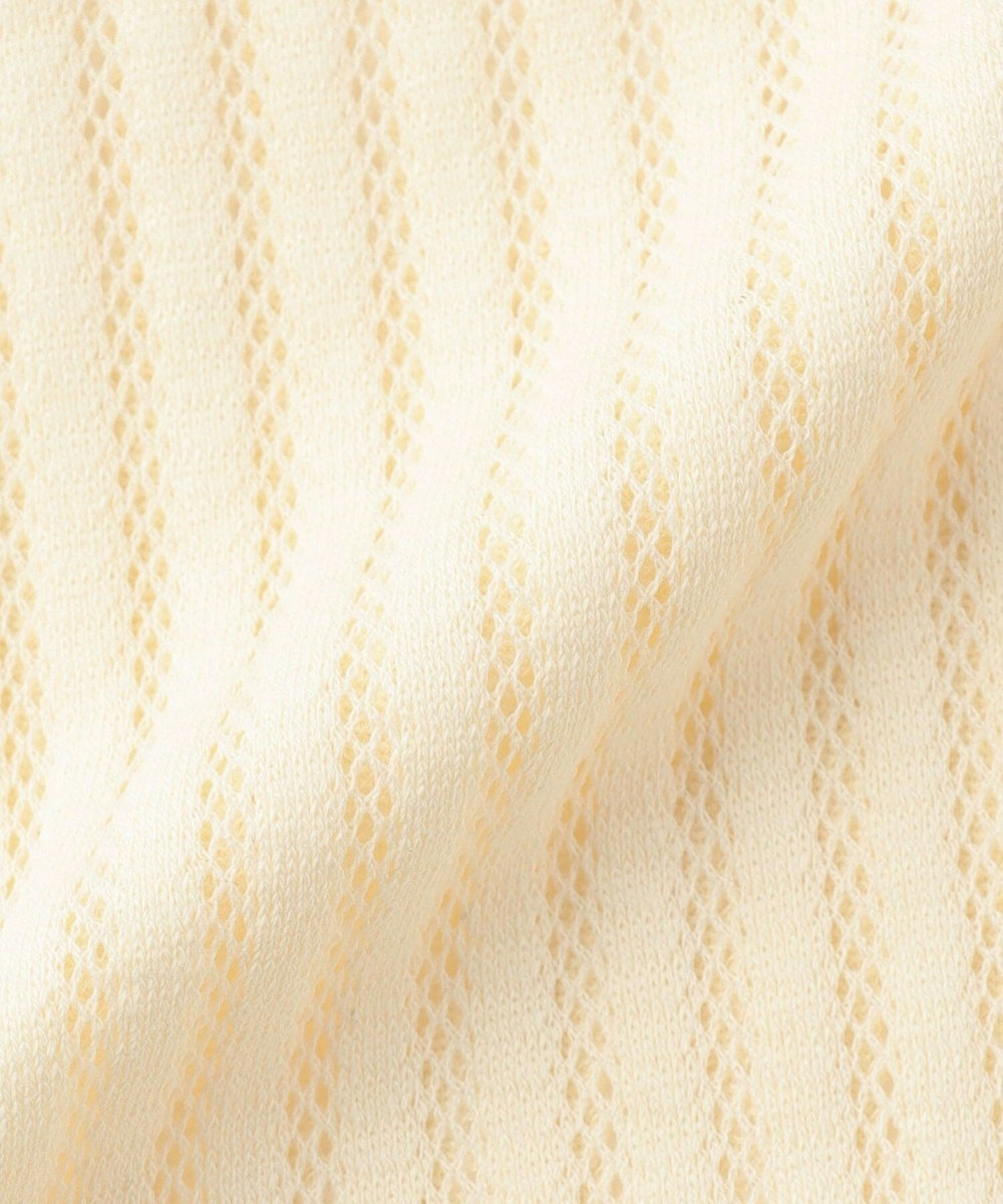 feerique feerique ラッセルメッシュストライププルオーバー オフホワイト