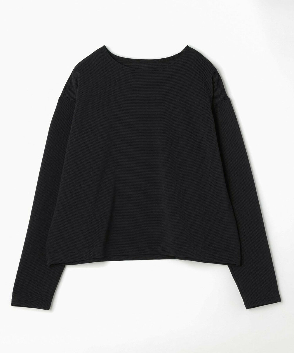 feerique Lサイズ（大きいサイズ） 【大きいサイズ】feerique ラッセルピケボートネックプルオーバー ブラック