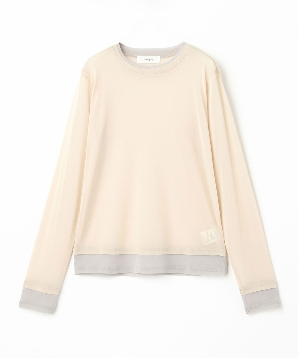 feerique feerique チュールメッシュ配色インナー ベージュ系その他