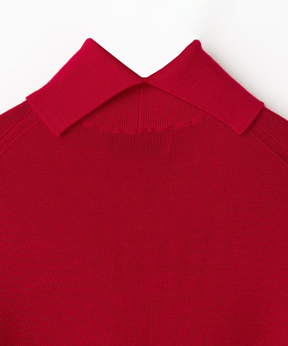 DÉPAREILLÉ HIGH GAUGE TURTLE NECK KNIT / ハイゲージタートルネックニット レッド