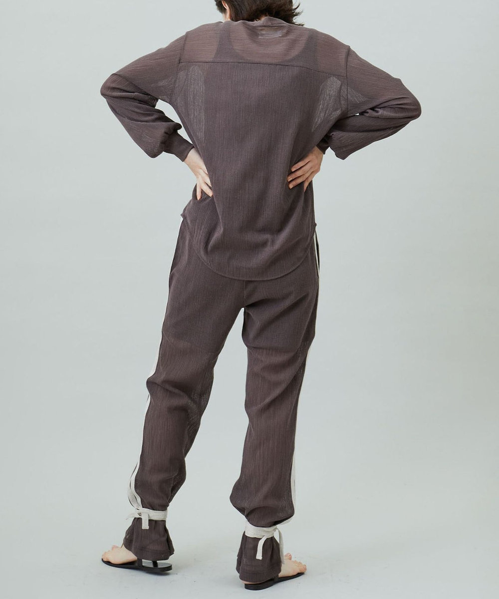 1er Arrondissement 【別注カラー】＜J.C.M (ジェイシーエム)＞ドローコードシアーパンツ ブラウン