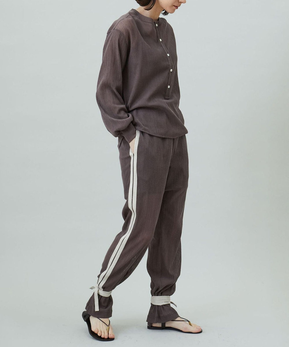1er Arrondissement 【別注カラー】＜J.C.M (ジェイシーエム)＞ドローコードシアーパンツ ブラウン