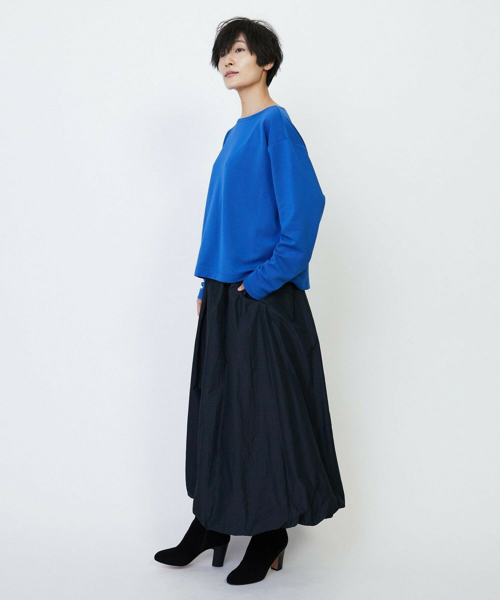 feerique Lサイズ（大きいサイズ） 【大きいサイズ】feerique ラッセルピケボートネックプルオーバー ブルー