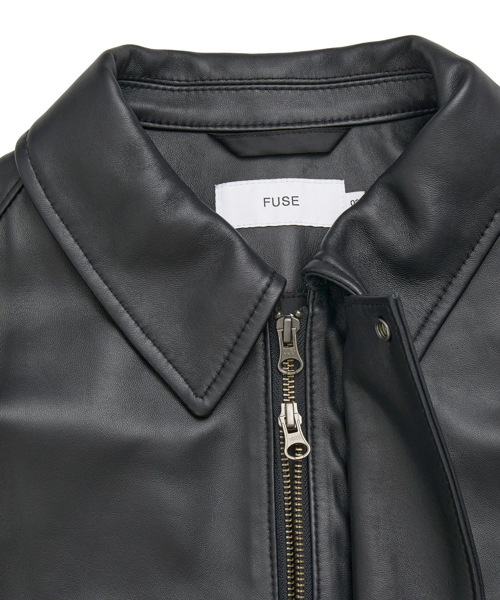MEN'S BIGI シープレザーブルゾン ブラック