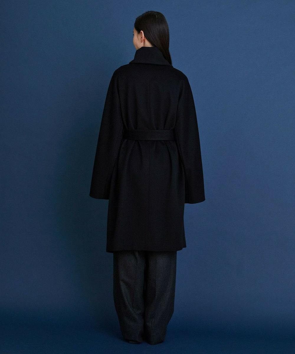 L'EQUIPE COUTURIER ピュアカシミヤロングコート ブラック