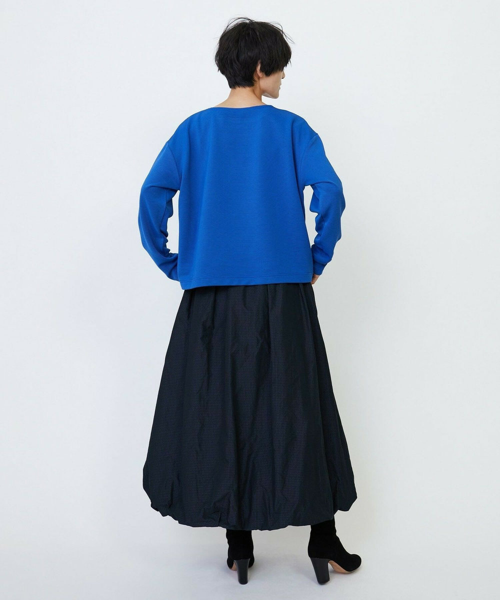 feerique Lサイズ（大きいサイズ） 【大きいサイズ】feerique ラッセルピケボートネックプルオーバー ブルー