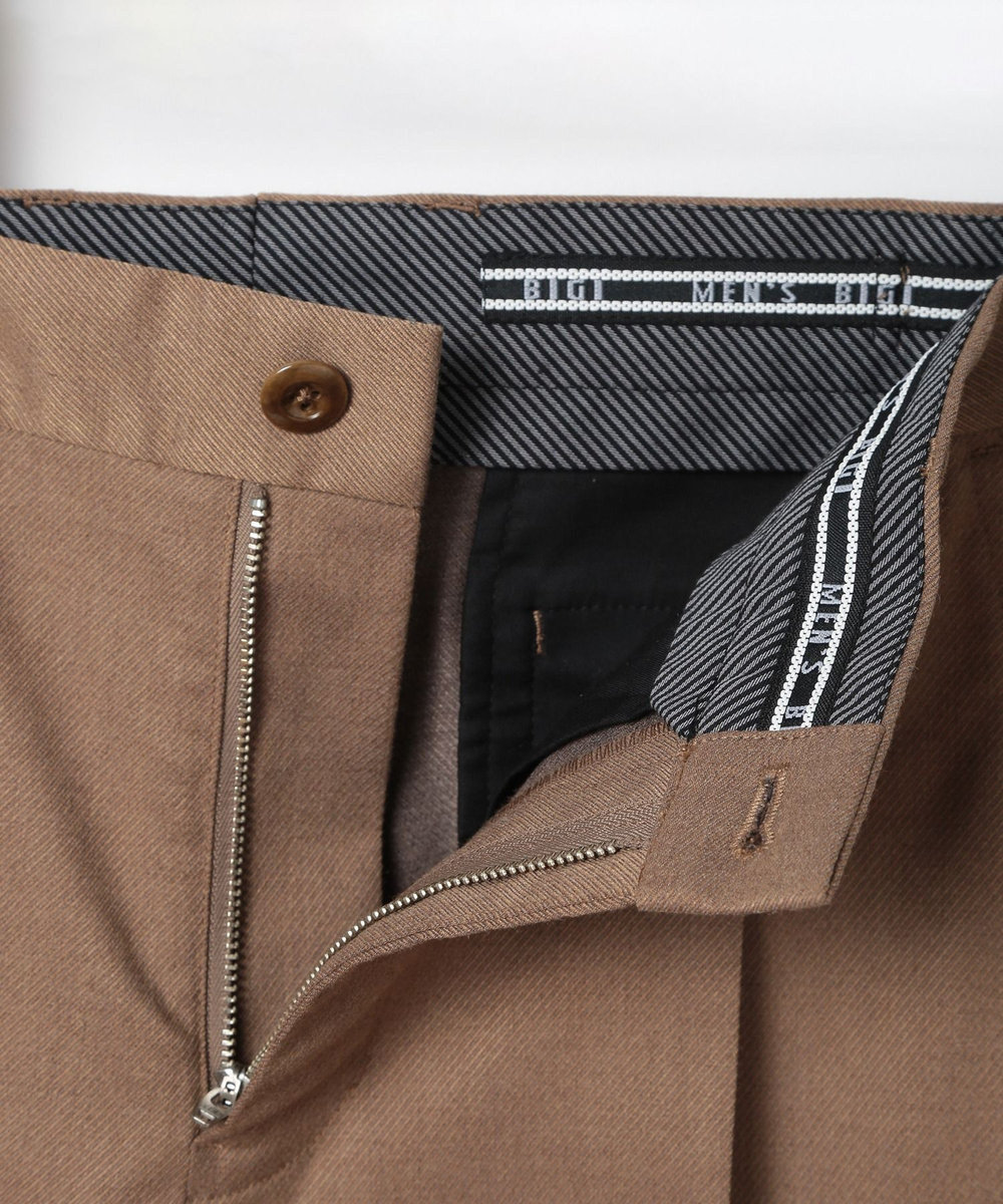 MEN'S BIGI TRストレッチクリースパンツ ベージュ