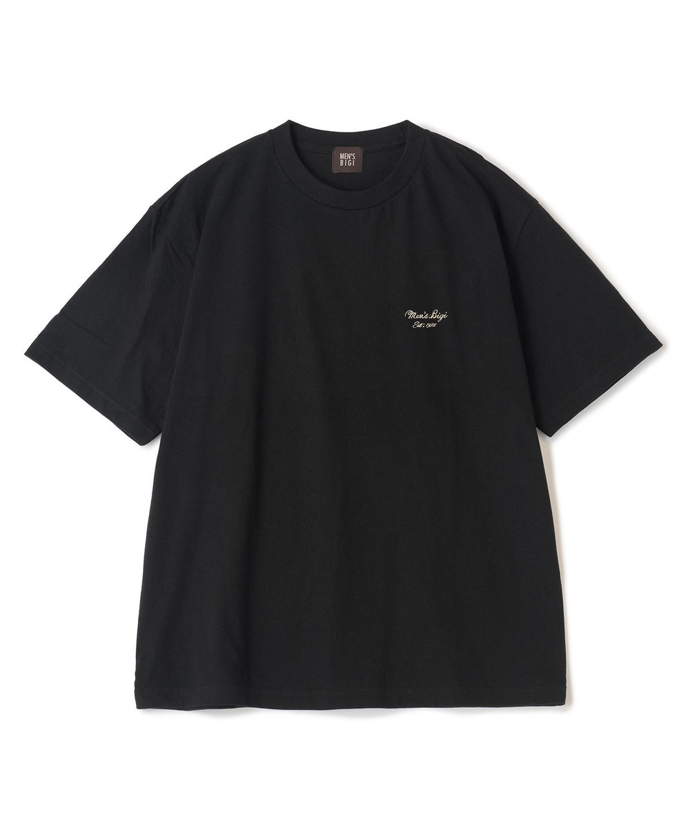 MEN'S BIGI 50th ANNIVERSARY TEE 刺繍ロゴ ブラック