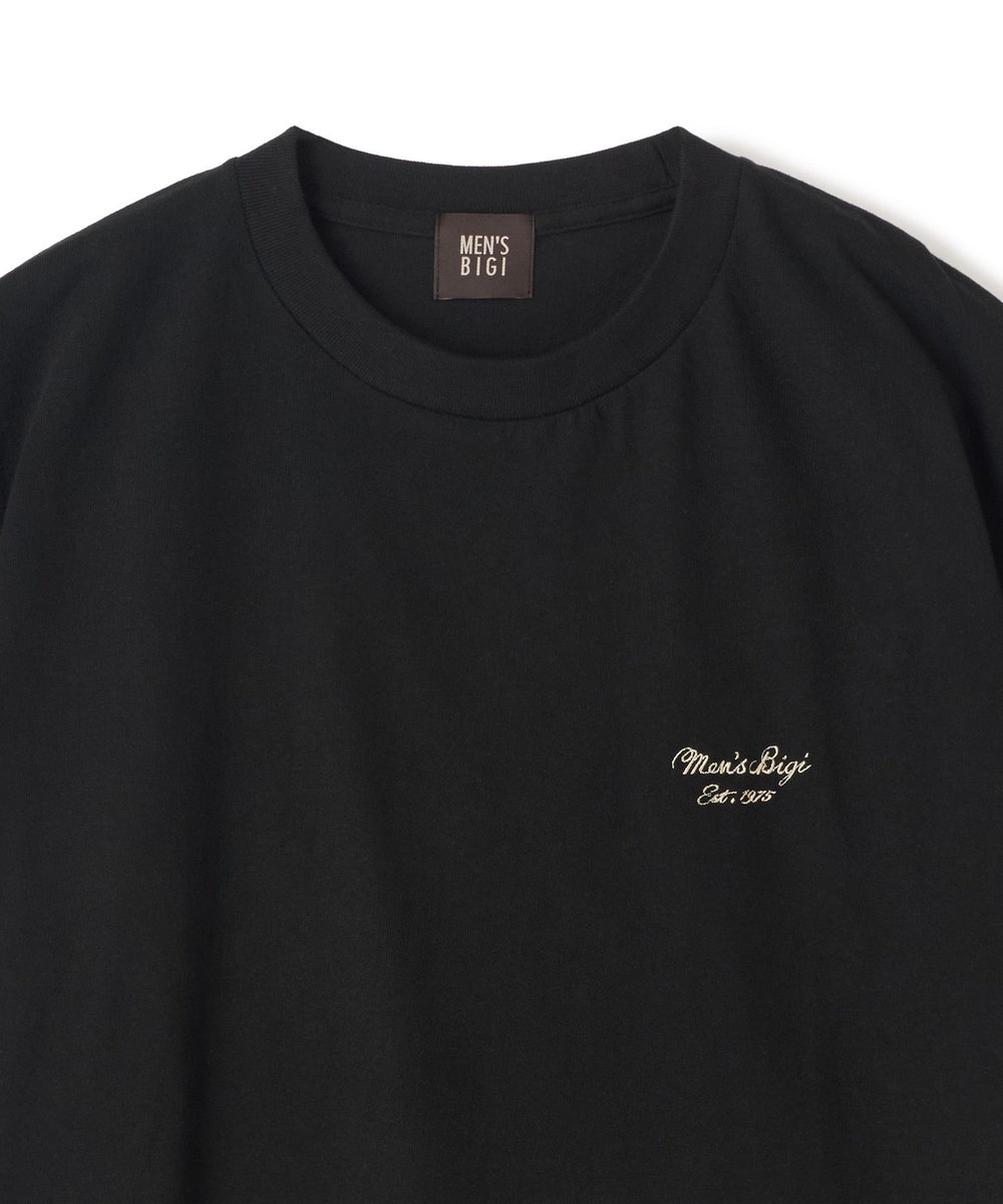 MEN'S BIGI 50th ANNIVERSARY TEE 刺繍ロゴ ブラック