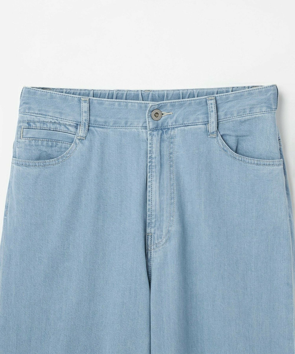 L'EQUIPE 7ozストレッチセミワイドデニムパンツ ライトブルー