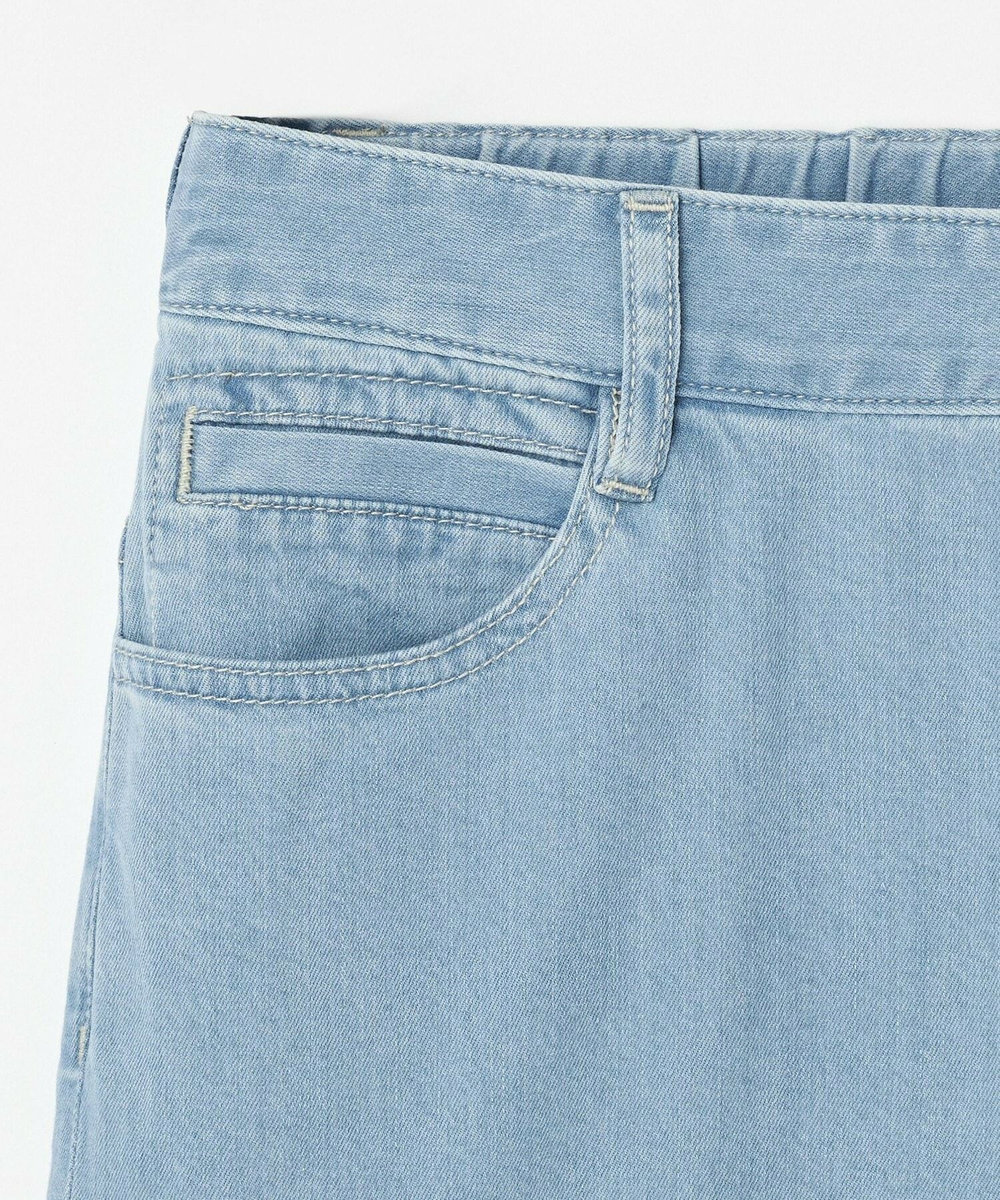 L'EQUIPE 7ozストレッチセミワイドデニムパンツ ライトブルー