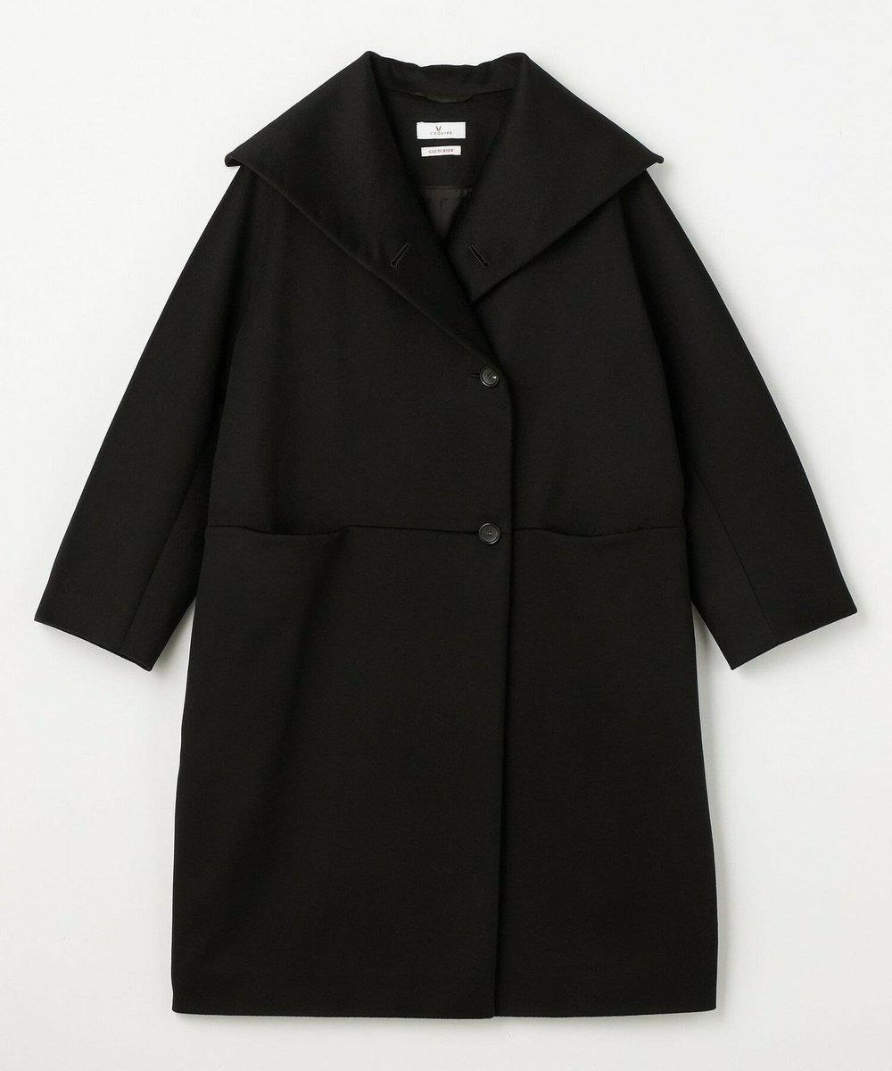 L'EQUIPE COUTURIER ピュアカシミヤロングコート ブラック
